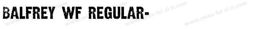 Balfrey WF Regular字体转换